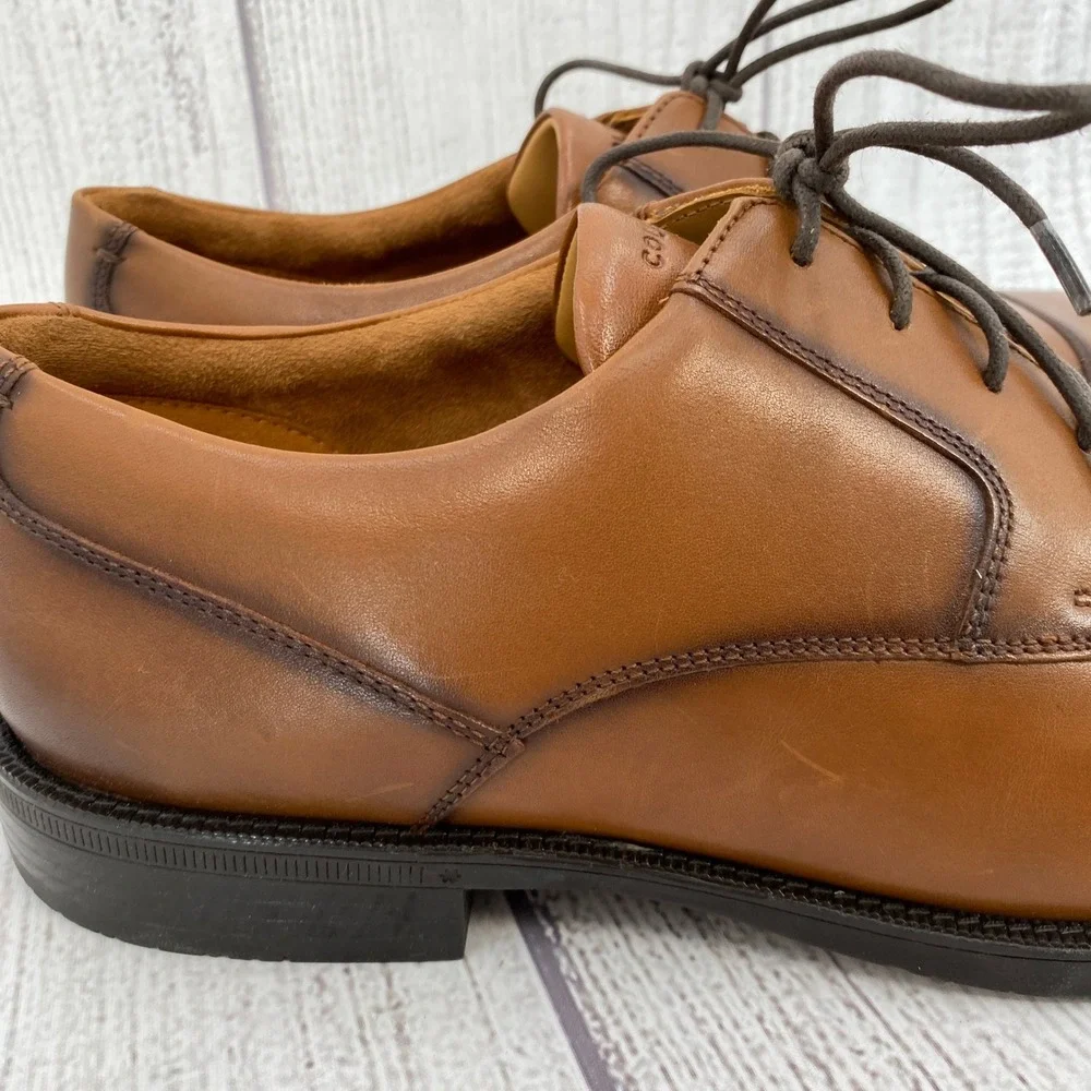 Cole Haan Bedford Cap Toe Derby Mens 13 British Tan Leather Grand 360 Dress Shoe